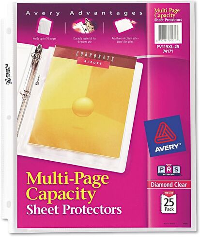 Avery Large Capacity Heavyweight Clear Sheet Protector in Saudi Arabia
