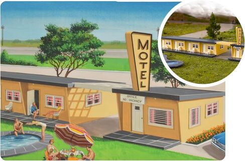 Bachmann Trains - PLASTICVILLE® U.S.A. 75TH Anniversary Motel KIT - HO Scale in Saudi Arabia