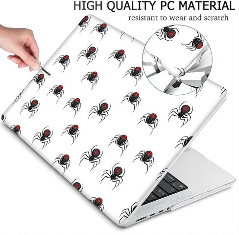 Mingdao متوافق مع MacBook Air 13.6 بوصة ، قذيفة صلبة مع غطاء لوحة المفاتيح وحامي الشاشة (A2681 ، M2 ChIP / A3113 ، M3 Chip / A3240 ، M4 Chip ، 2022-2025 إصدار)-Spiders MD5302 in Kuwait