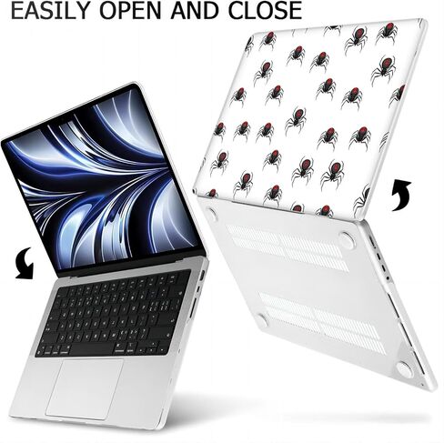 Mingdao متوافق مع MacBook Air 13.6 بوصة ، قذيفة صلبة مع غطاء لوحة المفاتيح وحامي الشاشة (A2681 ، M2 ChIP / A3113 ، M3 Chip / A3240 ، M4 Chip ، 2022-2025 إصدار)-Spiders MD5302 in Kuwait
