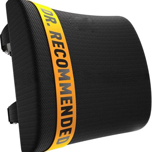 Comfort Lumbar Support Pillow for Office Chair - Memory Foam Back Cushion for Car, Chair, Couch - Lumbar Pillow Promotes Better Posture, Back Pain Relief - Ideal for Gaming and Desk Chairs in Saudi Arabia