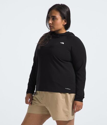THE NORTH FACE Women's Adventure Sun Hoodie (Standard and Plus Size), White Dune, Large in Saudi Arabia