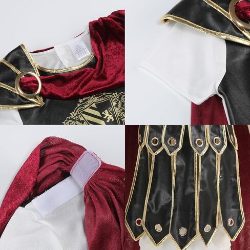 yolsun Boys Roman Soldier Costume Kids Warrior Knight Costume Brave Medievel Gladiator Halloween Cosplay in Saudi Arabia