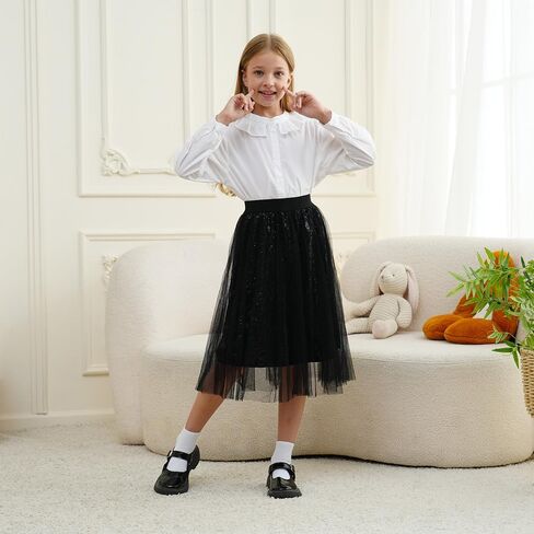 تنانير الفتيات طويلة اللباس الأطفال A-LINE SENE SKIRT Girls TUTU TUTU ASSUME Party 5-14 Years in Saudi Arabia