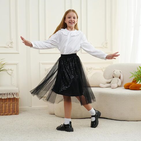 تنانير الفتيات طويلة اللباس الأطفال A-LINE SENE SKIRT Girls TUTU TUTU ASSUME Party 5-14 Years in Saudi Arabia