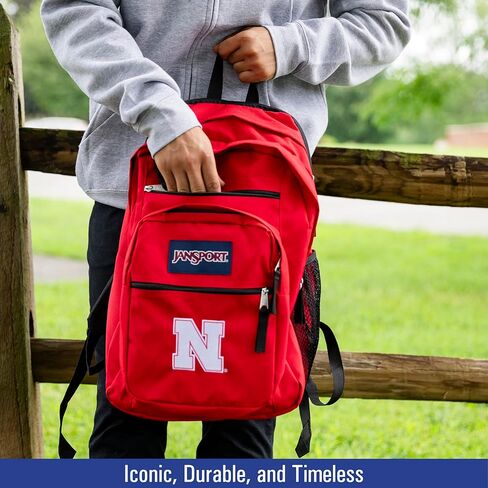 JanSport NCAA Officially Licensed Rival Colorblock Hoodie, Long Sleeve Unisex Sweatshirt, Double-Layered Fleece Hood in Saudi Arabia