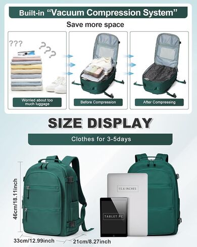 vgcub صغير الفراغ على ظهر الظهر مع المضخة الكهربائية vacpack تخزين التخزين ضغط الكمبيوتر المحمول العمل الأعمال الكلية المقاومة للماء. in Kuwait