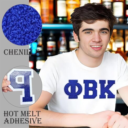 4.5 "الحديد على بقع الحرف اليوناني الأزرق تشنيل الحروف اليونانية من نادي نادي اليونانية بقع نسائية للملابس/سترة/اسكواش/حقيبة (زرقاء ، سيجما) in Kuwait