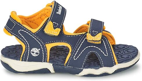صندل Adventure Seeker للجنسين من Timberland بحزامين، كحلي مع أغلبية صفراء، صناعي بدون جلد، 12M in Saudi Arabia