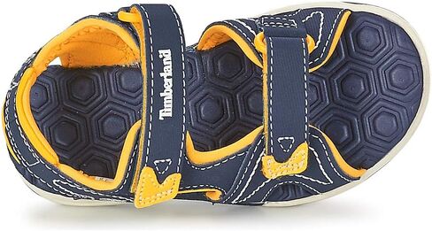 صندل Adventure Seeker للجنسين من Timberland بحزامين، كحلي مع أغلبية صفراء، صناعي بدون جلد، 12M in Saudi Arabia