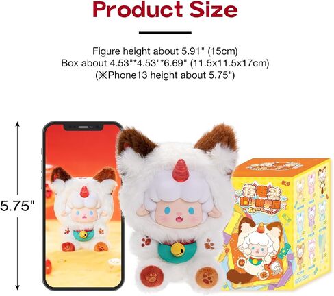 TOP TOY Gyun Candy Land Plush Blind Box 1 Pack – Cute Cat Lamb Collectible Figures, Soft 15cm Plush Toy, Random Surprise Birthday Gift for Girls and Kids in Saudi Arabia