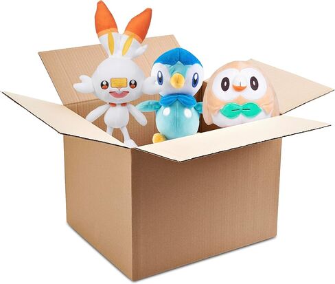 Pokemon Fire Type 8 "Plush Mystery Blind Box 3 -Pack - احصل على ثلاثة بوكيمون مرخصة رسميًا 8 بوصة - شخصيات حيوانية محشوة بأصالة - هدية للأطفال ، الأولاد ، الفتيات - 2+ in Kuwait