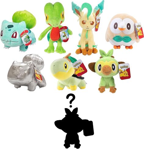 Pokemon Fire Type 8 "Plush Mystery Blind Box 3 -Pack - احصل على ثلاثة بوكيمون مرخصة رسميًا 8 بوصة - شخصيات حيوانية محشوة بأصالة - هدية للأطفال ، الأولاد ، الفتيات - 2+ in Kuwait
