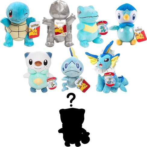 Pokemon Fire Type 8 "Plush Mystery Blind Box 3 -Pack - احصل على ثلاثة بوكيمون مرخصة رسميًا 8 بوصة - شخصيات حيوانية محشوة بأصالة - هدية للأطفال ، الأولاد ، الفتيات - 2+ in Kuwait