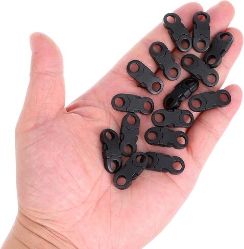 25 Pack Mini Safety Breakaway Buckles Plastic Buckle Clips 6mm Side Release Plastic Buckle Paracord Bracelet Buckles for Paracord Bracelet Clasp Anklet Braided Necklace Cameras Strap DIY Crafts in Saudi Arabia