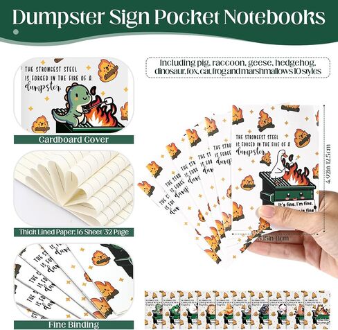 ea saste 100 pcs umbster fire Animal Funder Pocket Procal Noteboort Abs Proint Affective Histurity Christmas Supports Gifts Bulk Emergency Fansers Week Gift for Assorian Moster Medical Assistant Assistant in Saudi Arabia
