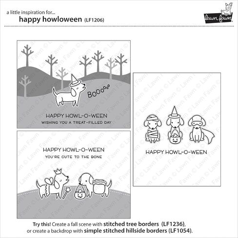 Lawn Fawn Happy Howloween Stamps (LF1206) وموت (LF1207) in Saudi Arabia