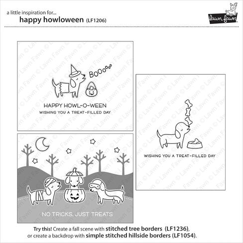 Lawn Fawn Happy Howloween Stamps (LF1206) وموت (LF1207) in Saudi Arabia