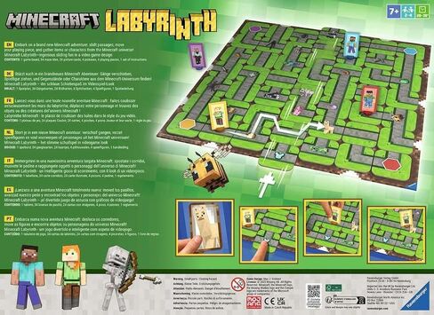 Ravensburger 24684 - Minecraft Labyrinth - The Classic Game for 2-4 Players Aged 7+ with Characters and Objects from The Minecraft Computer Game in Saudi Arabia