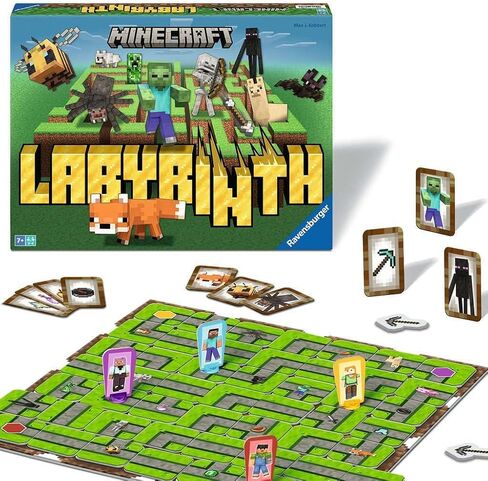 Ravensburger 24684 - Minecraft Labyrinth - The Classic Game for 2-4 Players Aged 7+ with Characters and Objects from The Minecraft Computer Game in Saudi Arabia