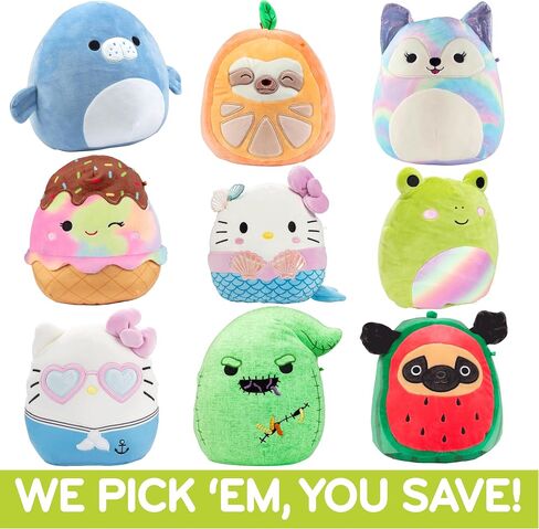 Squishmallows Mystery 8-Inch 2-Squish 2025 Value Pack - Get Two Small Official Jazwares Plush for Less - Collectible Soft & Squishy Stuffed Animal Toy - Gift Set for Kids, Girls & Boys in Saudi Arabia