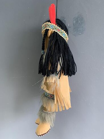 Kinnex Collections 14" Native American Indian Plush Rag Doll - DF14003 (Brown-Nizhoni) in Kuwait