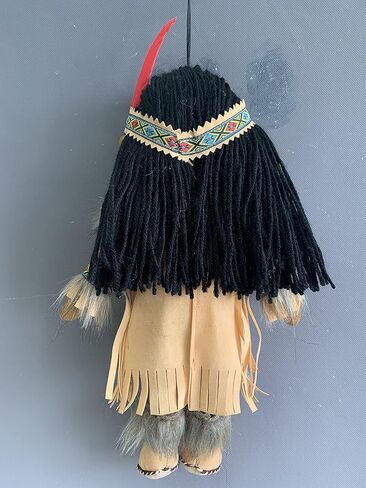 Kinnex Collections 14" Native American Indian Plush Rag Doll - DF14003 (Brown-Nizhoni) in Kuwait