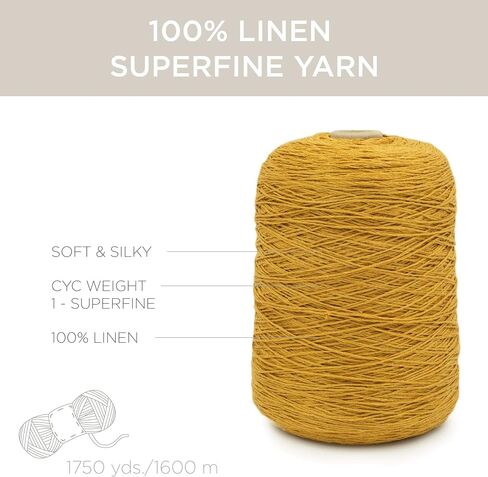 100% Linen Yarn by Silk City Fibers for Knitting or Weaving, Tin in Saudi Arabia