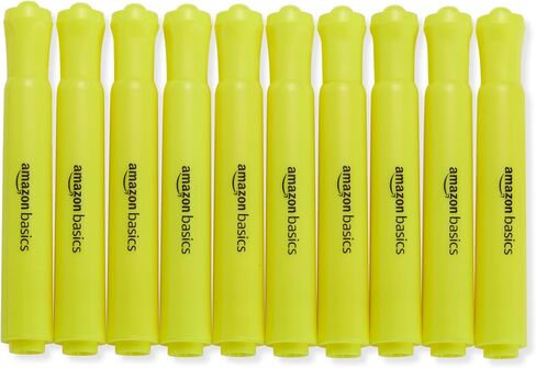 Amazon Basics Yellow Highlighters 12 Pack, Chisel Tip, Office and School Supplies in Saudi Arabia
