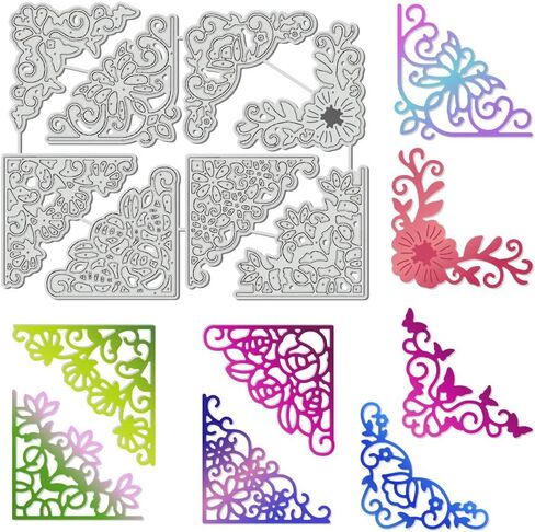 UNICRAFTALE 17Pc 3D Flower Cutting Dies for Card Making Floral Theme Metal Die Cuts Wedding Flower Leaves Cutting Die for Scrapbooking Embossing Dies Stencil for Paper Album Decoration Card in Saudi Arabia