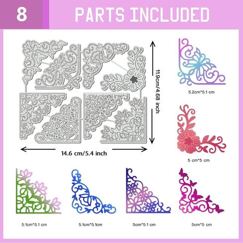 UNICRAFTALE 17Pc 3D Flower Cutting Dies for Card Making Floral Theme Metal Die Cuts Wedding Flower Leaves Cutting Die for Scrapbooking Embossing Dies Stencil for Paper Album Decoration Card in Saudi Arabia