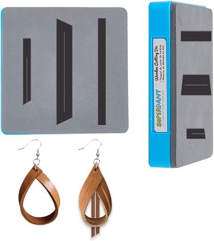 SUPERDANT Leather Earrings Cutting Die Twist Shape Hoop Earrings Die Cutter Women Girls Pendant Die Cuts Machine Faux Leather Dangle Earrings Dies for Crafters Jewelry Gifts DIY Decoration in Saudi Arabia