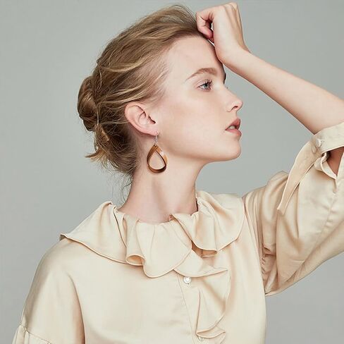 SUPERDANT Leather Earrings Cutting Die Twist Shape Hoop Earrings Die Cutter Women Girls Pendant Die Cuts Machine Faux Leather Dangle Earrings Dies for Crafters Jewelry Gifts DIY Decoration in Saudi Arabia