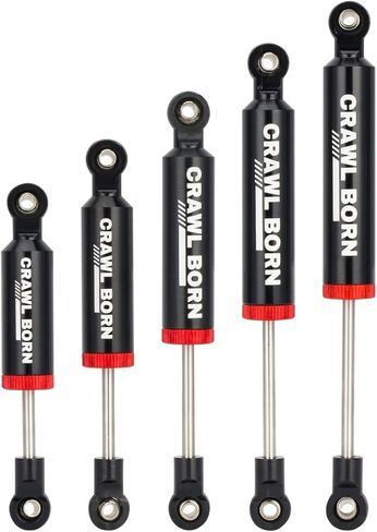 4pcs RC Shock Absorber Damper Internal Spring Built-in Spring for 1/10 RC Crawler Car Axial SCX10 I II III 90046 D90 RBX10 Wraith TRX4 MST Redcat Upgrade Parts (Red,100mm) in Saudi Arabia