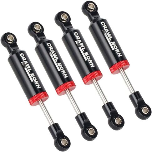 4pcs RC Shock Absorber Damper Internal Spring Built-in Spring for 1/10 RC Crawler Car Axial SCX10 I II III 90046 D90 RBX10 Wraith TRX4 MST Redcat Upgrade Parts (Red,100mm) in Saudi Arabia