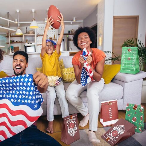 Marspark 24 Pack Football Party Gift Calcs Candy Treat Snack Goodie Bags Sports Sports Mort in Kuwait