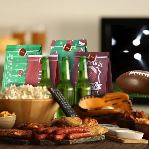Marspark 24 Pack Football Party Gift Calcs Candy Treat Snack Goodie Bags Sports Sports Mort in Kuwait