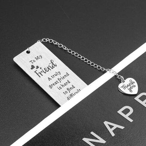 Best Friend Bookmarks for Women Metal Book Marker for Reading Best Friend Birthday Going Leaving Long Distance Friendship Gift for Besties BFF Female Reader Graduation Book Lovers Club Gifts in Saudi Arabia
