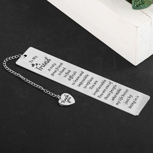 Best Friend Bookmarks for Women Metal Book Marker for Reading Best Friend Birthday Going Leaving Long Distance Friendship Gift for Besties BFF Female Reader Graduation Book Lovers Club Gifts in Saudi Arabia