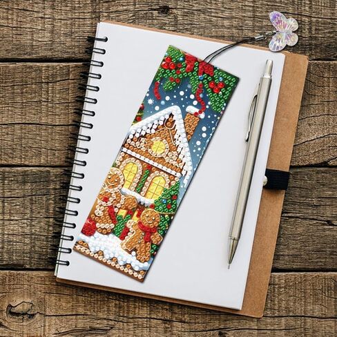 3pcs Diamond Art Workmarks DIY Christmas Trees Diamond Paints Purchmbks for البالغين لعشاق المبتدئين الحرف اليدوية DIY ، هدية عيد ميلاد عيد الميلاد الجديد. in Kuwait