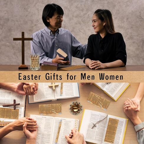 100 Sets Church Bible Verse Gifts Bulk Christian Bookmarks Religious Bamboo Pens with Black Ink Gifts for Grandparent Day Bible Set Church Activities Journal Writing in Saudi Arabia