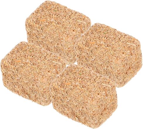 4pcs Miniature Stackable Haystack Decor, Mini Realistic Hay Bales, 1.18 x 0.78 x 0.78 Inch, for Farm Models, Dollhouse, DIY Crafts, Tabletop Centerpieces in Saudi Arabia