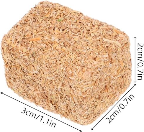 4pcs Miniature Stackable Haystack Decor, Mini Realistic Hay Bales, 1.18 x 0.78 x 0.78 Inch, for Farm Models, Dollhouse, DIY Crafts, Tabletop Centerpieces in Saudi Arabia