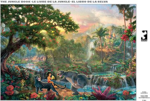 Ceaco - Silver Select - Disney - The Jungle Book - 500 قطعة لغز - لغز صعب مثالي لليالي اللعبة - الحجم النهائي هو 21.25 × 15 in Saudi Arabia