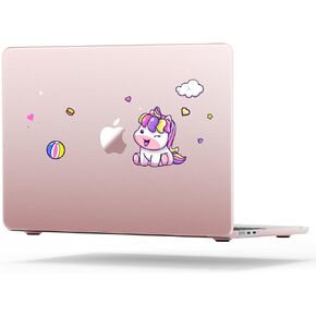 متوافق مع MacBook Air 13.6 بوصة Case M4 M3 M2 2025-2022 النموذج النموذج A3113 A2681 A3240 ، قشرة صلبة خيالية للهواء Macbook 13 بوصة ، وردي ، يونيكورن in Kuwait