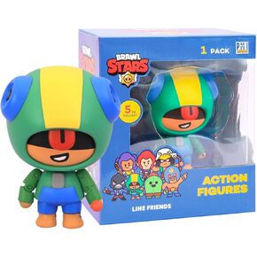 P.M.I. Brawl Stars Action Figure – Leon/Crow/Spike/Colt | 4.5" Collectible Toy | Officially Licensed Merchandise | Gift for Gamers & Fans | Articulated Toy Figure (Assortment A) in Kuwait