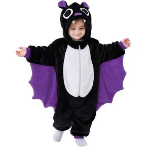 Dcohmch Toddler Baby Bat Costume Cute Hooded Jumpsuit Wings Attached Zipper Snowsuit Infant Boy Girl Warm Winter Clothes in Saudi Arabia