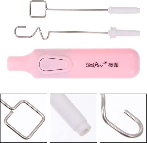 EXCEART Electric Gouache Paint Mixer - Handheld Pigment Stirrer for Art Painting, Quick and Even Color Mixing, Pink in Saudi Arabia
