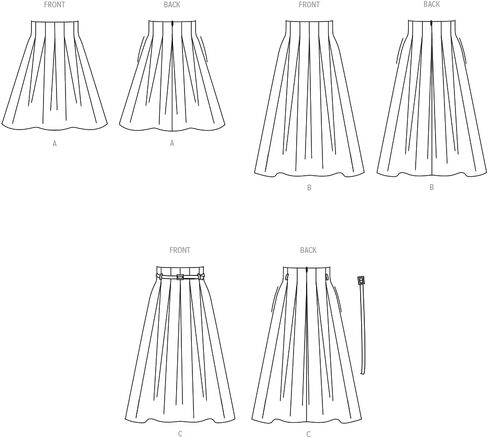 Simplicity SS3139U5 Misses' High-Waisted Pleated Skirt Sewing Pattern Packet, Design Code S3139, Sizes 16-18-20-22-24 in Saudi Arabia
