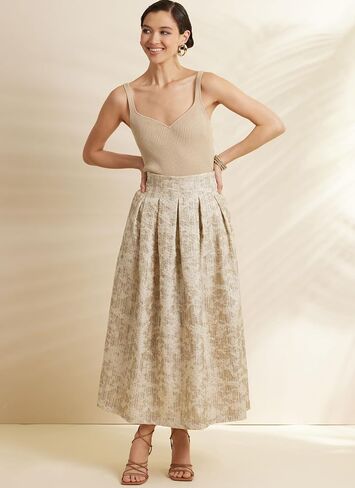 Simplicity SS3139U5 Misses' High-Waisted Pleated Skirt Sewing Pattern Packet, Design Code S3139, Sizes 16-18-20-22-24 in Saudi Arabia